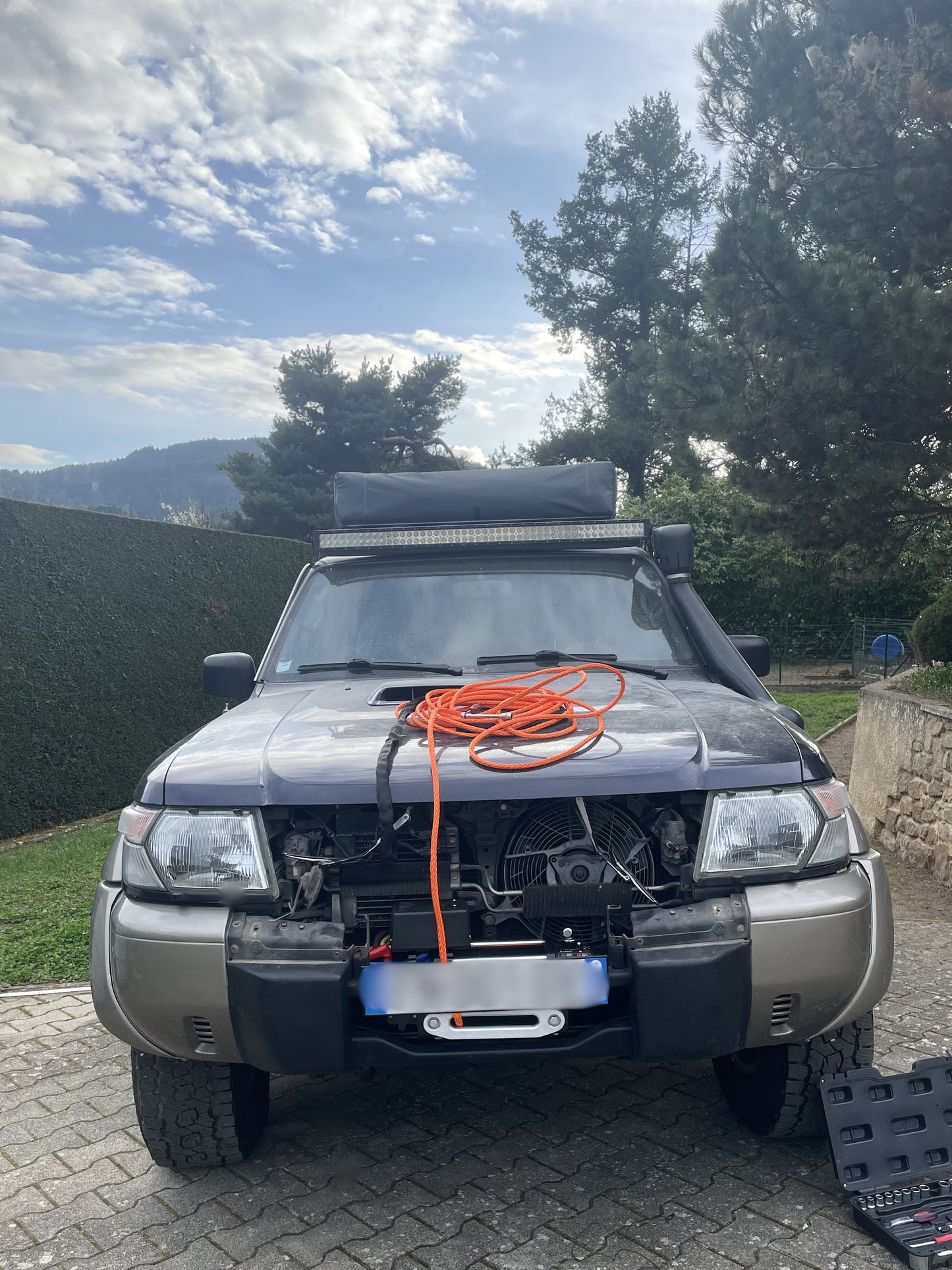 Platine de treuil Nissan Patrol Y61 (long & court)